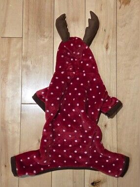NEW LuvGear Fleece Reindeer Dog Pajamas (XS)